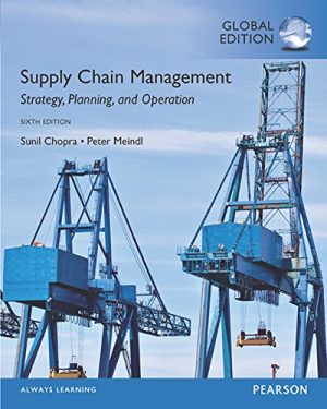 supply chain management strategy planning and operation global 6th edition chopra solutions manual