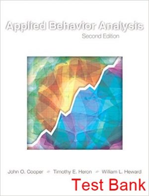 applied behavior analysis 2nd edition cooper test bank