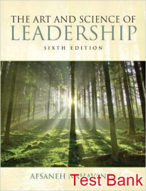 art and science of leadership 6th edition afsaneh nahavandi test bank