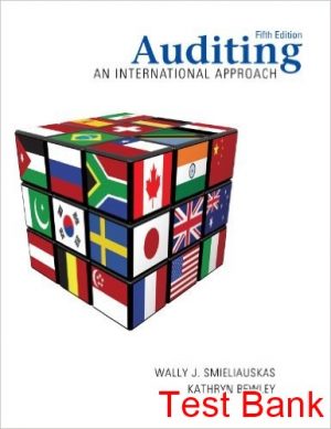 auditing an international approach 5th edition smieliauskas test bank