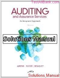 auditing and assurance services 14th edition arens solutions manual