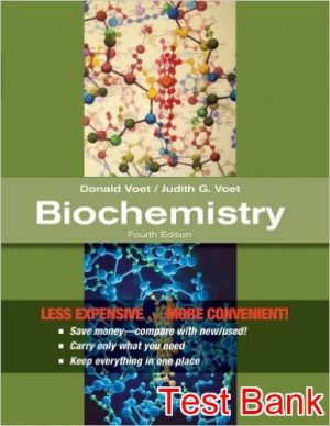 biochemistry 4th edition voet test bank