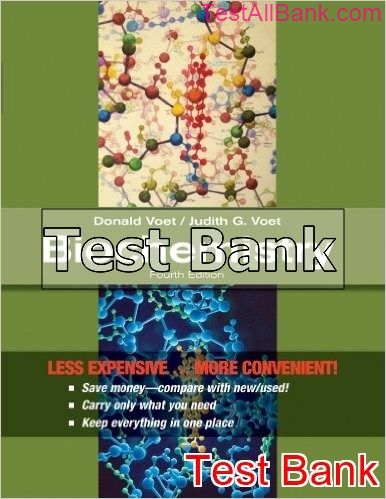 Biochemistry 4th Edition Voet Test Bank