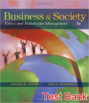 business and society 7th edition carroll test bank
