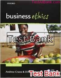 business ethics managing corporate citizenship 3rd edition crane test bank