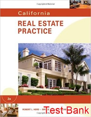 california real estate practice 2nd edition herd test bank