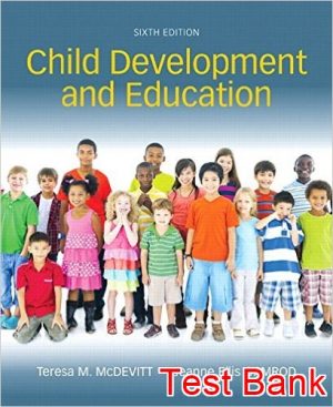 child development and education 6th edition mcdevitt test bank