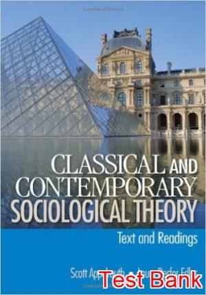 classical and contemporary sociological theory text and readings 2nd edition appelrouth test bank