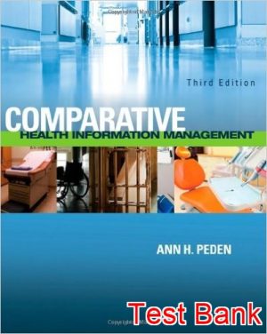 comparative health information management 3rd edition peden test bank
