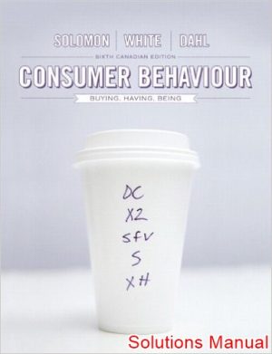 consumer behaviour buying having and being 6th edition solomon solutions manual