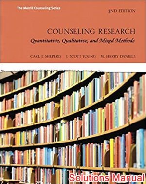 counseling research quantitative qualitative and mixed methods 2nd edition sheperis solutions manual