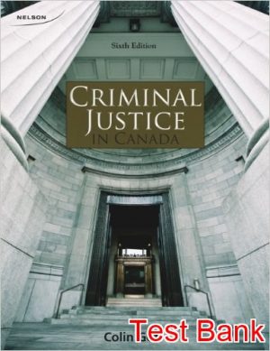 criminal justice in canada 6th edition goff test bank