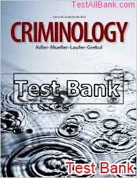 criminology 2nd edition adler test bank