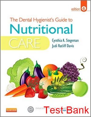 dental hygienists guide to nutritional care 4th edition stegeman test bank