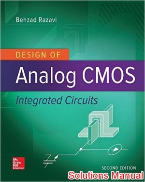 design of analog cmos integrated circuits 2nd edition razavi solutions manual