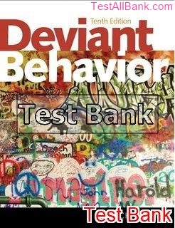 deviant behavior 10th edition goode test bank