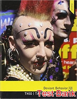 deviant behavior 11th edition thio test bank