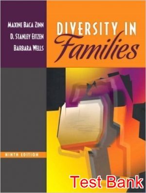 diversity in families 9th edition zinn test bank