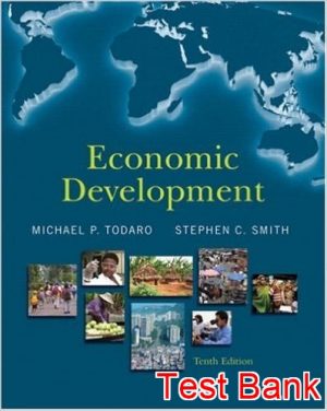 economic development 10th edition todaro test bank