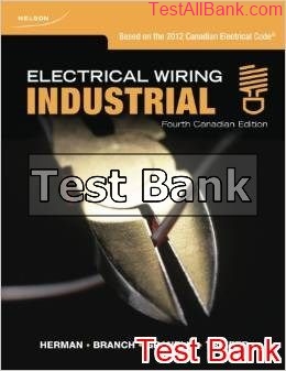 electrical wiring industrial canadian 4th edition herman test bank