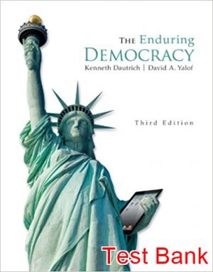 enduring democracy american and texas government 3rd edition yalof test bank