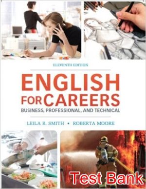 english for careers business professional and technical 11th edition smith test bank