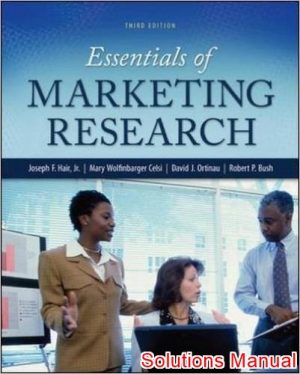 essentials of marketing research 3rd edition hair solutions manual