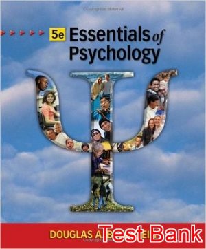 essentials of psychology 5th edition bernstein test bank