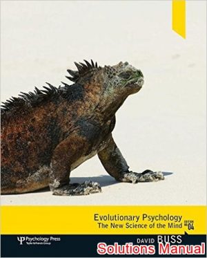 evolutionary psychology the new science of the mind 4th edition buss solutions manual