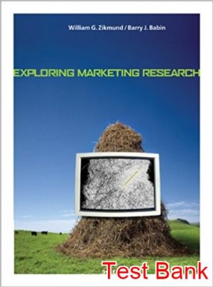 exploring marketing research 9th edition zikmund test bank
