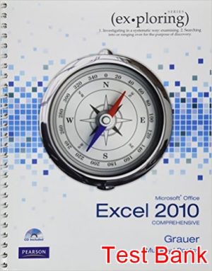 exploring microsoft office excel 2010 comprehensive 1st edition graue test bank