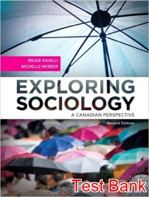 exploring sociology a canadian perspective canadian 2nd edition ravelli test bank