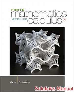 finite math and applied calculus 6th edition waner solutions manual
