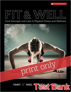 fit and well canadian 4th edition fahey test bank