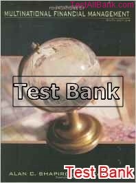 foundations of multinational financial management 6th edition shapiro test bank