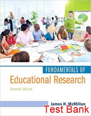 fundamentals of educational research 7th edition mcmillan test bank