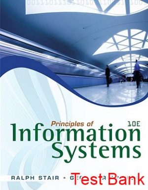 information system 10th edition stair test bank