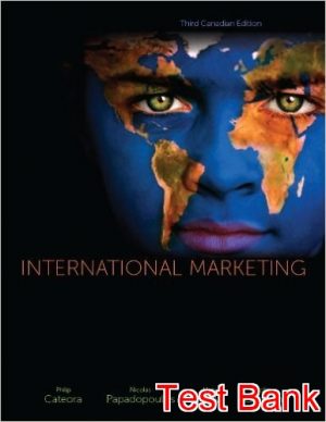 international marketing 3rd edition cateora test bank
