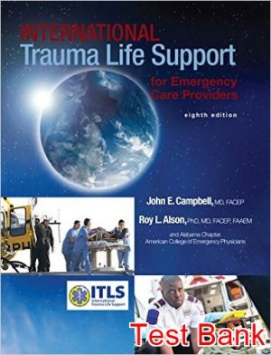 international trauma life support for emergency care providers 8th edition campbell test bank