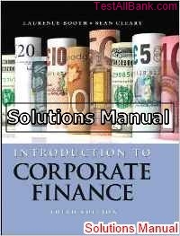 introduction corporate finance 3rd edition booth solutions manual