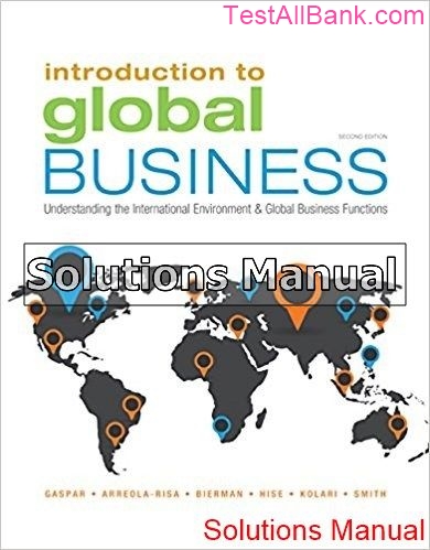 Introduction To Global Business Understanding The International ...