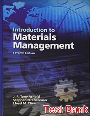 introduction to materials management 7th edition arnold test bank
