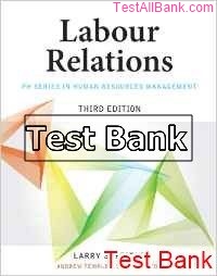 labour relations 3rd edition suffield test bank