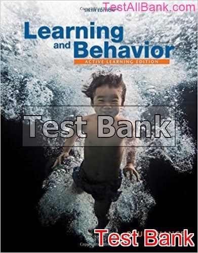 Learning And Behavior Active Learning Edition 6th Edition Chance Test ...