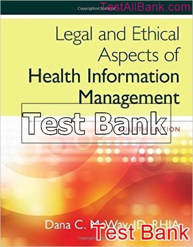 Legal And Ethical Aspects Of Health Information Management 4th Edition ...