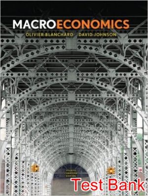 macroeconomics canadian 4th edition blanchard test bank
