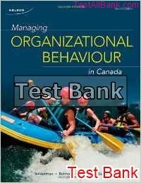 managing organizational behaviour in canada 2nd edition sniderman test bank