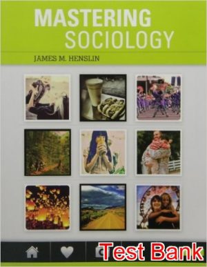 mastering sociology 1st edition henslin test bank