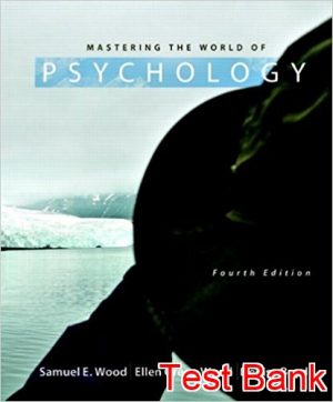 mastering the world of psychology 4th edition wood test bank