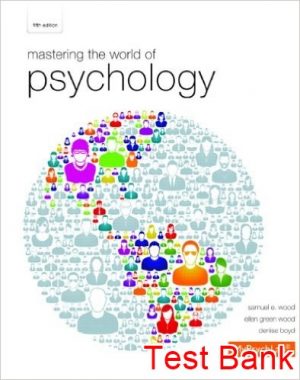 mastering the world of psychology 5th edition wood test bank